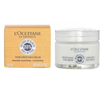 L`Occitane Ultra Rich Face Cream Силно подхранващ крем за лице с масло от ший без опаковка